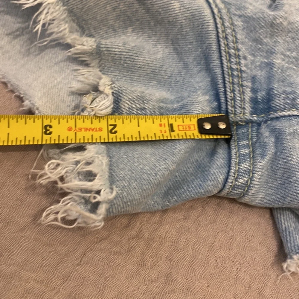 Good American Light Blue Jean Shorts. Size 6
